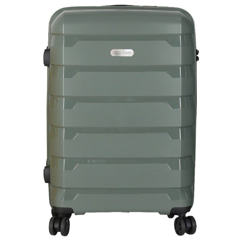 POLO 965003-6500 TOKYO Expandable Μεσαία Βαλίτσα 65cm Πράσινη POLO