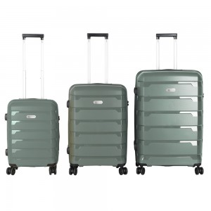 POLO 965005SET-6500 TOKYO Σετ 3τμχ Expandable Βαλίτσες Ταξιδιού S/M/L Πράσινες Είδη ταξιδιού