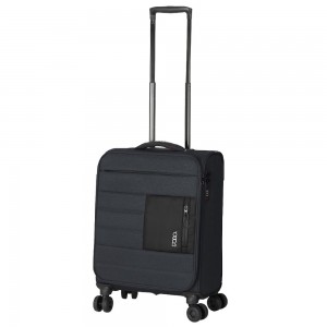 POLO 965006-2100 ATHENS Cabin Suitcase 55cm Black Travel Items