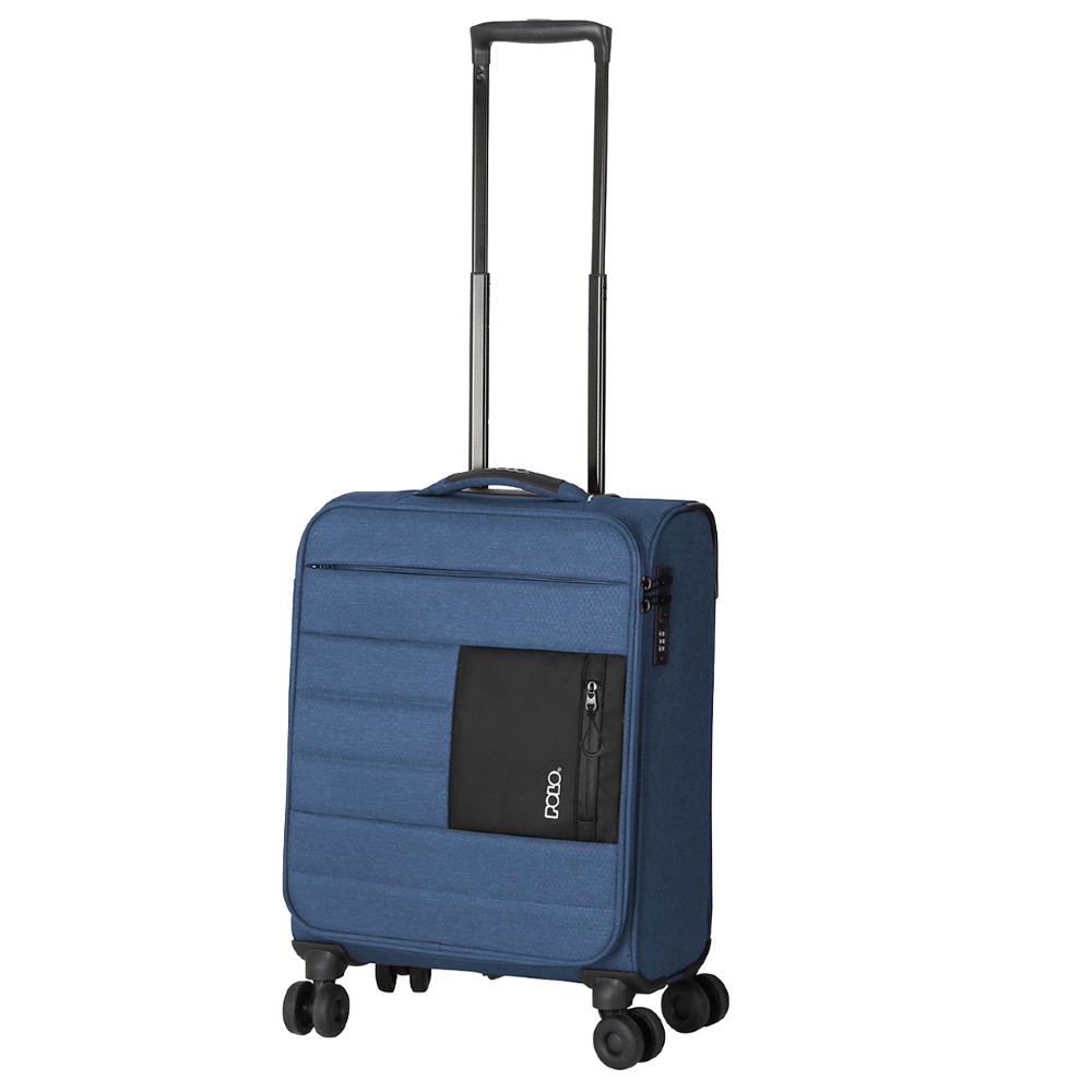 POLO 965006-5000 ATHENS Cabin Suitcase 55cm Blue Travel Items