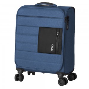 POLO 965006-5000 ATHENS Cabin Suitcase 55cm Blue Travel Items