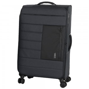POLO 965009SET-2100 ATHENS Set of 3 Expandable Travel Suitcases S/M/L Black Travel Items