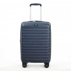 VERAGE GM24061W Tenby Medium Expandable 65cm Blue Suitcase Travel Items