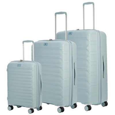 VERAGE GM24061W Tenby 3pcs Travel Luggage Set S/M/L Expandable Light Blue