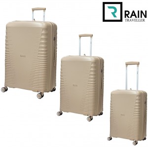 Rain Σετ 3τμχ Βαλίτσες Ταξιδιού S/M/L. RB8018 Μπεζ- Champagne Travel Items