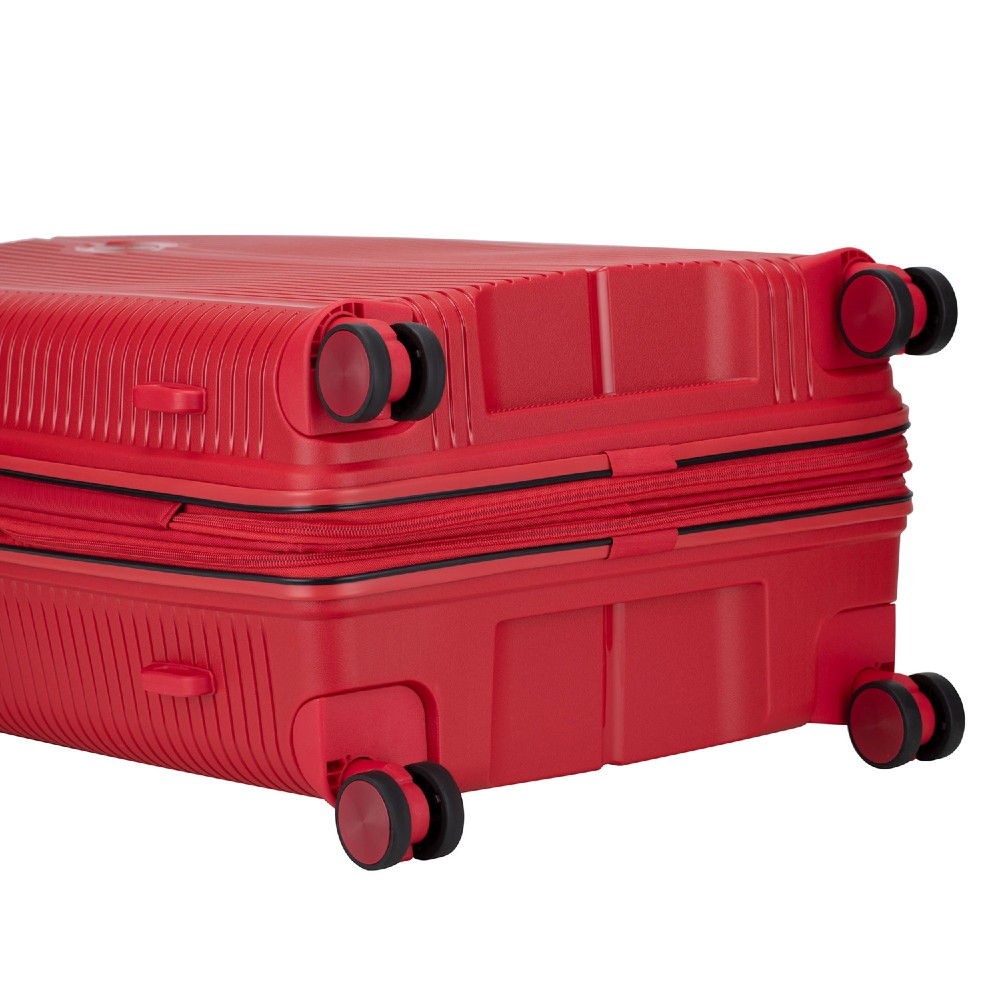 VERAGE VG19006 Rome Medium Expandable Suitcase 66cm Red Travel Items