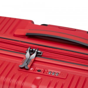 VERAGE VG19006 Rome Medium Expandable Suitcase 66cm Red Travel Items
