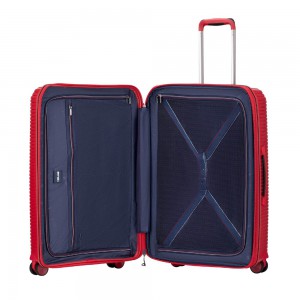 VERAGE VG19006 Rome Medium Expandable Suitcase 66cm Red Travel Items