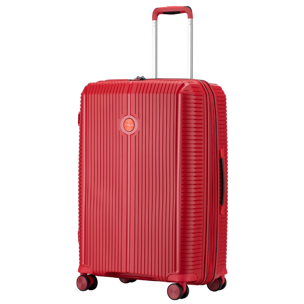 VERAGE VG19006 Rome Medium Expandable Suitcase 66cm Red Travel Items