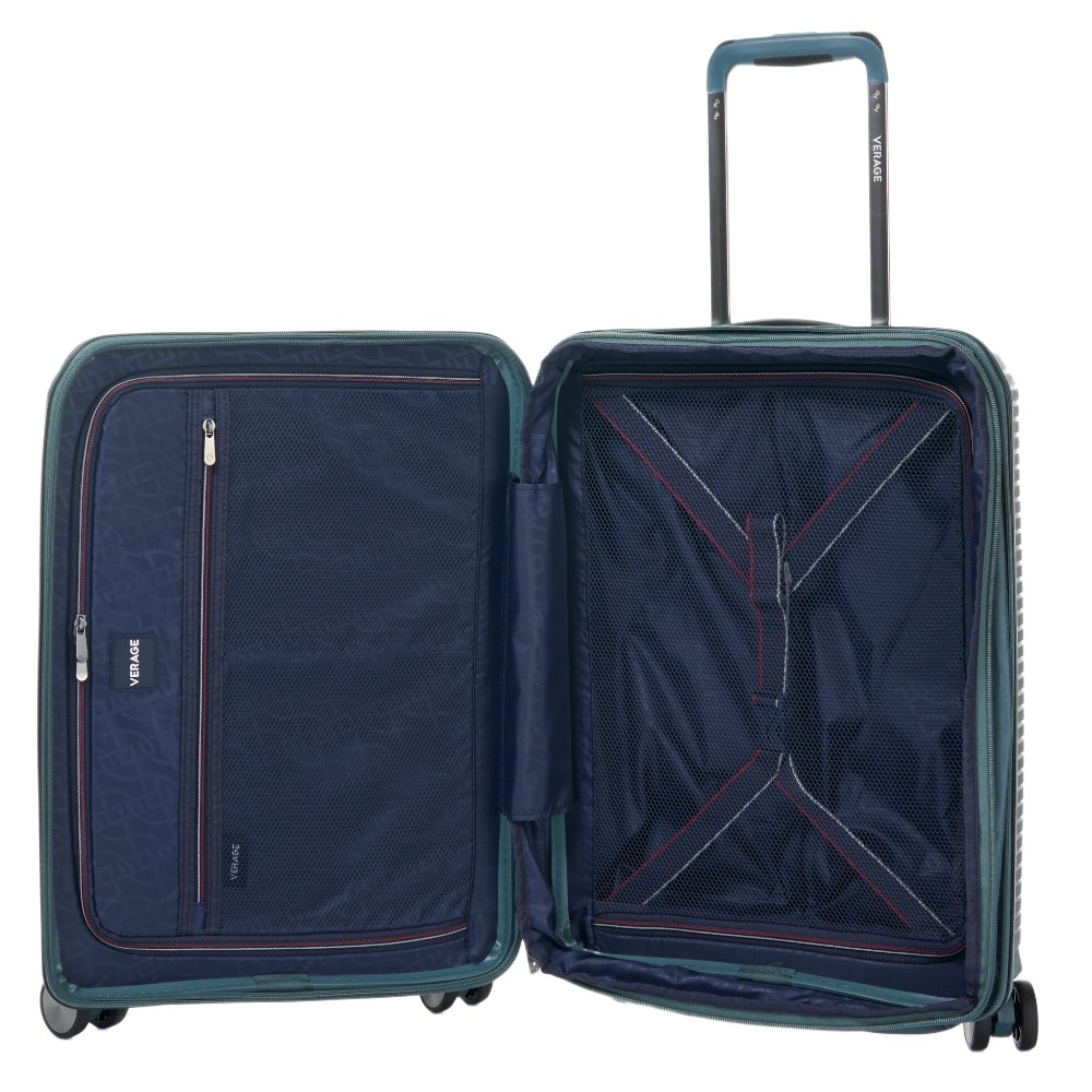 VERAGE VG19006 Rome Cabin Suitcase Expandable 55cm Blue Travel Items