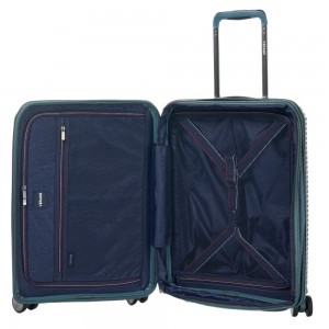 VERAGE VG19006 Rome Cabin Suitcase Expandable 55cm Blue Travel Items