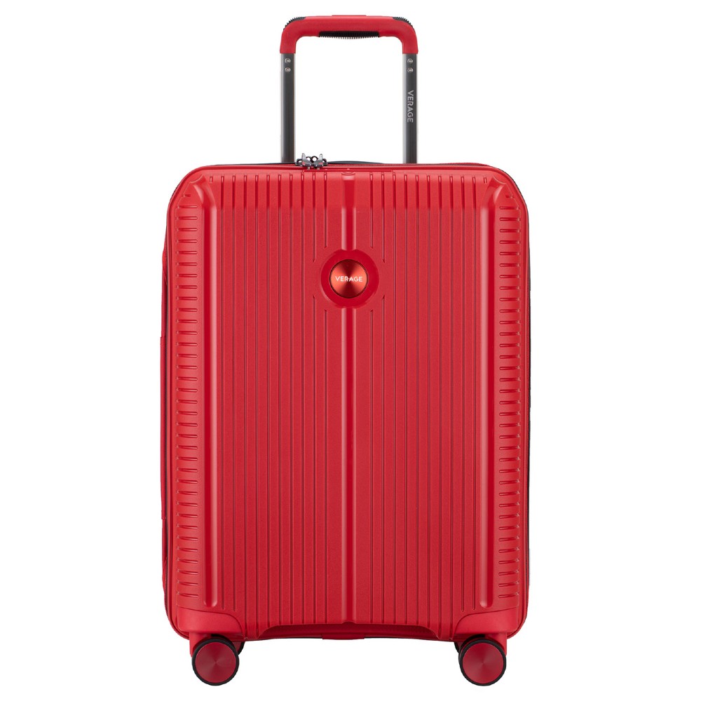VERAGE VG19006 Rome Cabin Suitcase Expandable 55cm Red Travel Items