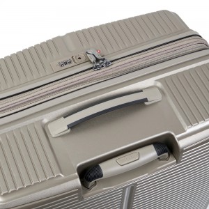 VERAGE VG19006 Rome Large Expandable Suitcase 77cm Champagne-Chaki Travel Items