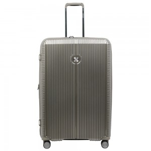 VERAGE VG19006 Rome Large Expandable Suitcase 77cm Champagne-Chaki Travel Items