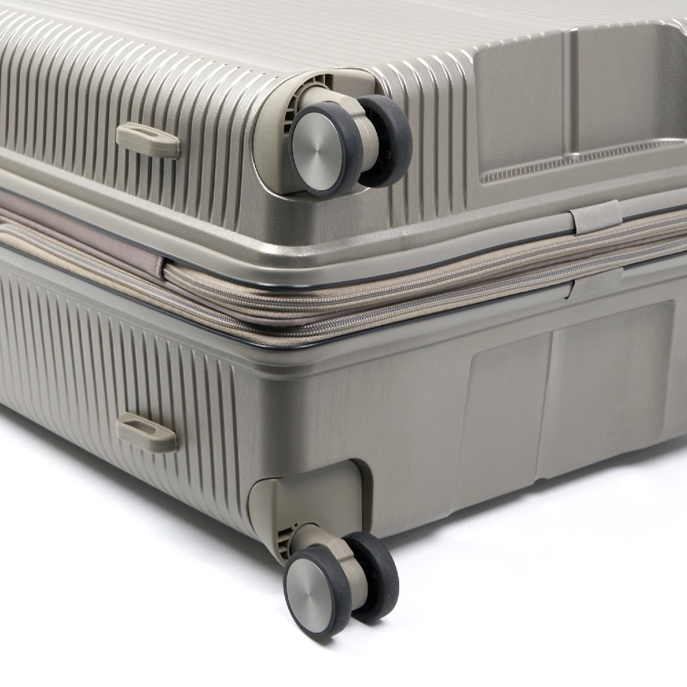 VERAGE VG19006 Rome Large Expandable Suitcase 77cm Champagne-Chaki Travel Items