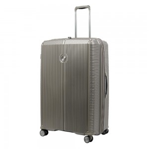 VERAGE VG19006 Rome Large Expandable Suitcase 77cm Champagne-Chaki Travel Items
