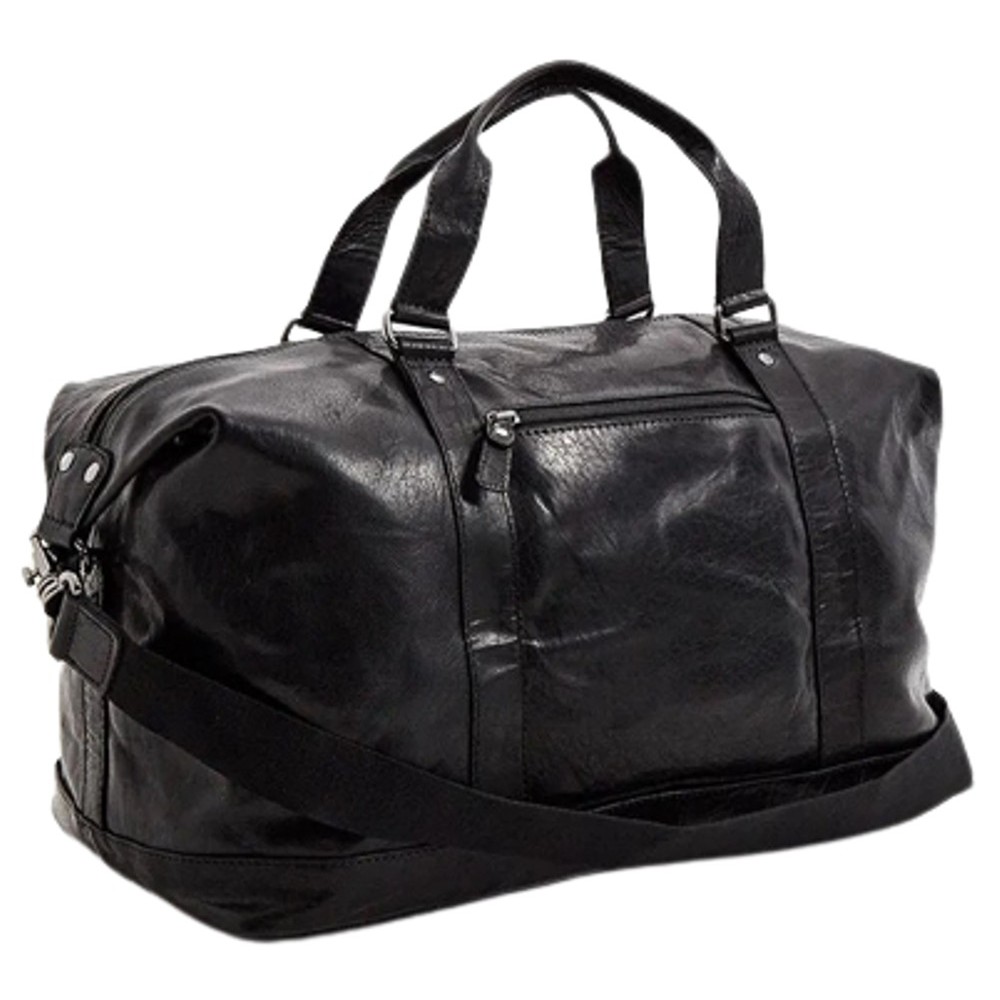 Aeronautica Militare Δερμάτινο Σακ Βουαγιάζ AM-306 Μαύρο.