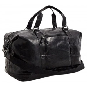 Aeronautica Militare Δερμάτινο Σακ Βουαγιάζ AM-306 Μαύρο.