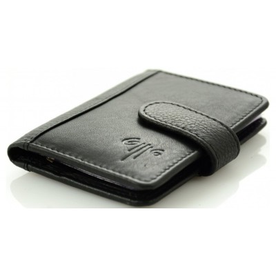 Καρτοθηκη kion 602 δέρμα μαύρο RFID