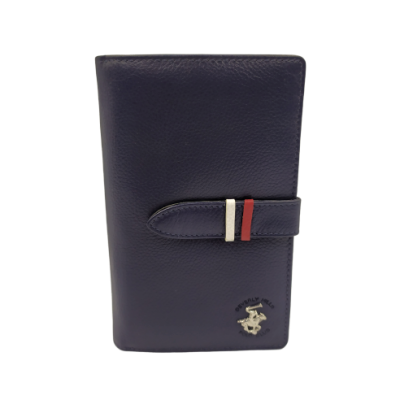 POLO CLUB BEVERLY HILLS BH-1353 Γυναικείο Πορτοφόλι δέρμα μπλε